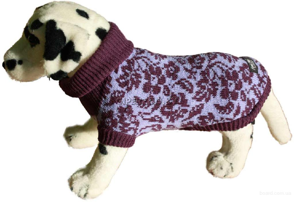 Свитер для собак Amiplay цветы фиолетовые, XL Свитер для собак Amiplay цветы фиолетовые, XL