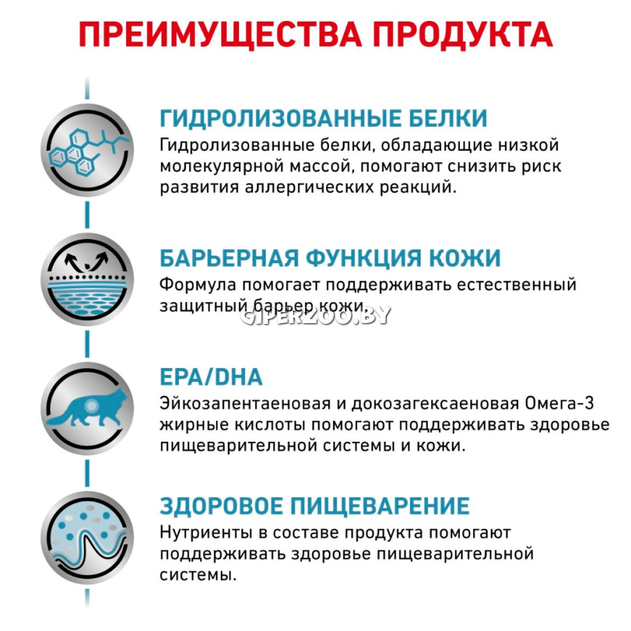 Royal Canin Hypoallergenic Cat, 500 гр Royal Canin Hypoallergenic Cat, 500 гр