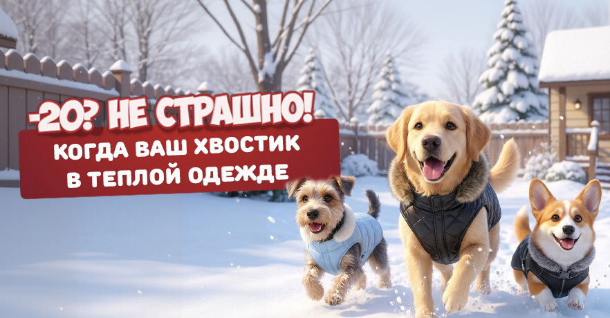 Купить зимнюю одежду для собак в Минске