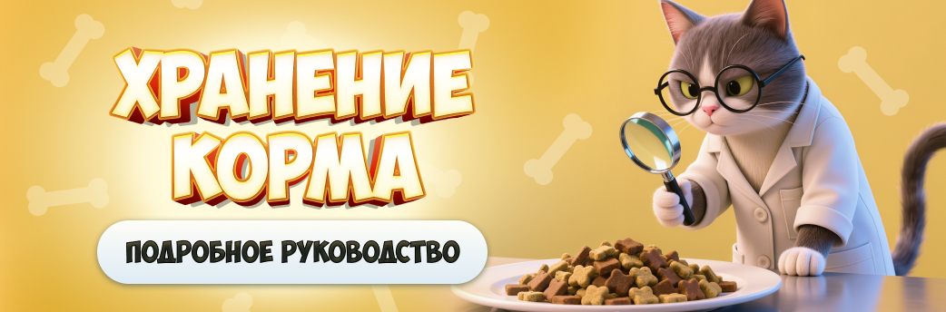 Как правильно хранить сухой корм
