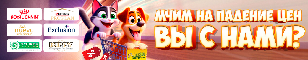 Снизили цены на корма для котов и собак 
